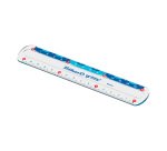 Plastic flat ruler Griffix Pelikan 15 cm