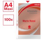 Buste a perforazione Universale Esselte Office 22 x 30 cm trasparente polipropilene finitura liscia lucida spessore medio 100 unità