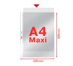 Buste a perforazione Universale Esselte Office 22 x 30 cm trasparente polipropilene finitura liscia lucida spessore medio 100 unità