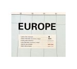 Magnetic Political Map of Europe 103 x 124 cm with Michelin Aluminum Frame
