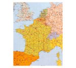 Magnetic Political Map of Europe 103 x 124 cm with Michelin Aluminum Frame