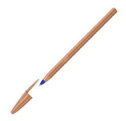 Stylo bille Bic Cristal Mineral à capuchon pointe 1 mm écriture moyenne - Pochette de 5