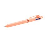 Stylo bille 4 couleurs 3+1 HB BIC Recyclé rétractable – Pointe 1 mm – Écriture moyenne – Boîte de 12