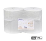 Bobine essuyage industriel sans mandrin Compact blanche - Longueur 175 m