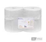 Bobine essuyage industriel sans mandrin Compact blanche - Longueur 175 m