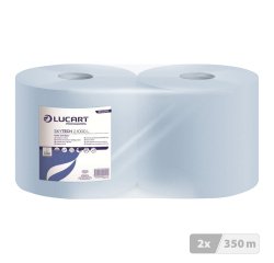 Bobine essuyage industriel bleue - longueur 350 m