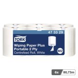 Bobine d'essuyage à dévidage central Tork M2 - Colis de 6