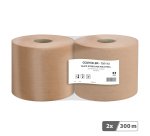 Bobine d'essuyage industriel chamois - 1000 formats - Lot de 2