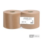Bobine d'essuyage industriel chamois - 1000 formats - Lot de 2
