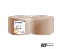 Bobine essuyage industriel chamois Lucart 1500 S - Lot de 2
