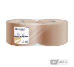 Bobine essuyage industriel chamois Lucart 1500 S - Lot de 2