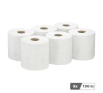 Abwischrolle Wypall L10 Industrie 7406, weiß, 190 m - Packung mit 6