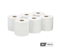 Bobine WypAll essuyage industriel L10 7406 190 m blanche - Colis de 6