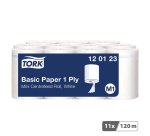 Tork Wiping Paper Rolled White 1 Ply 120123 11 Rolls of 310 Sheets