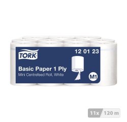 Bobine dévidage central mini Tork M1 Universal 310 - Carton de 11
