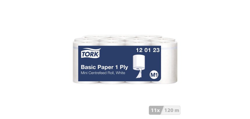 Bobine dévidage central mini Tork M1 Universal 310 - Carton de 11