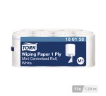 Bobine d'essuyage à dévidage central Tork M1 Advanced 415 Mini blanche - Colis de 11