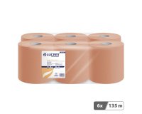 Bobine d'essuyage à dévidage central écologique Maxi chamois - Carton de 6
