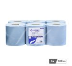 Blue central feed wiping roll - Pack of 6