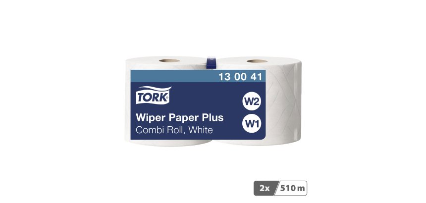 Bobine d'essuyage Tork W1/2 Advanced Plus Blanc - longueur 255 m