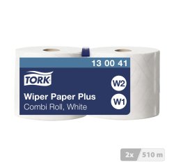Bobine d'essuyage Tork W1/2 Advanced Plus Blanc - longueur 255 m