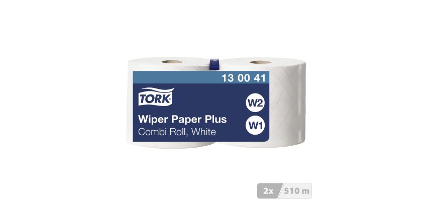Bobine d'essuyage Tork W1/2 Advanced Plus Blanc - longueur 255 m