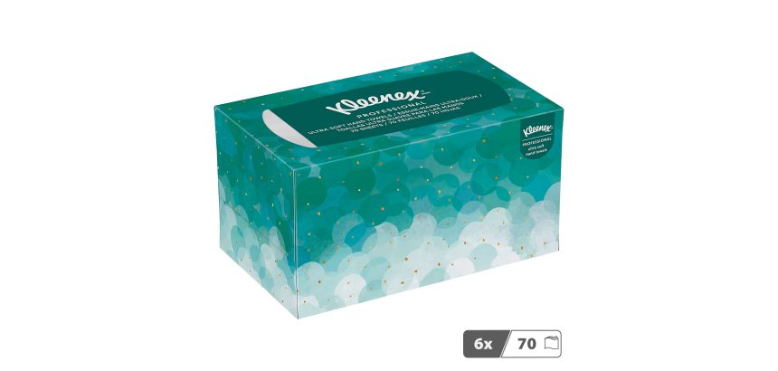 Papier essuie-mains pliage enchevêtré Kleenex - Boîte de 70