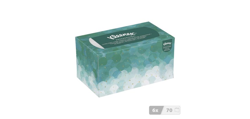 Papier essuie-mains pliage enchevêtré Kleenex - Boîte de 70