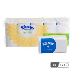Papier essuie-mains pliage enchevêtré Kleenex Airflex Ultra – Blister de 620