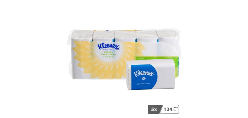 Papier essuie-mains pliage enchevêtré Kleenex Airflex Ultra – Blister de 620