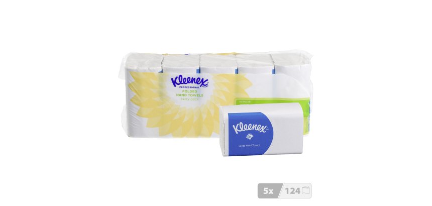 Papier essuie-mains pliage enchevêtré Kleenex Airflex Ultra – Blister de 620