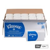 Papier essuie-mains pliage enchevêtré Kleenex Airflex Ultra 6778 - Carton de 1860