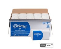 Papier essuie-mains pliage enchevêtré Kleenex Airflex Ultra 6778 - Carton de 1860