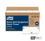 Secamanos plegado en V Tork H3 Premium suave - Caja de 3000