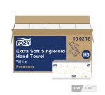 Essuie-mains pliage enchevêtré Tork H3 Premium doux- Carton de 3000
