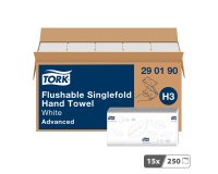 Essuie-mains pliage enchevêtré Tork H3 Advanced délitable- Carton de 3750