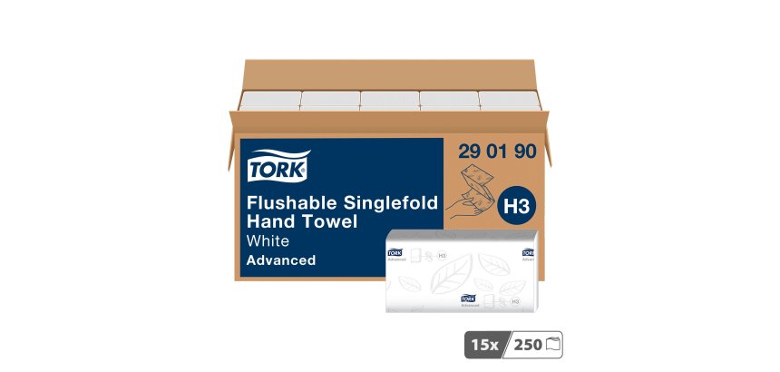 Essuie-mains pliage enchevêtré Tork H3 Advanced délitable- Carton de 3750