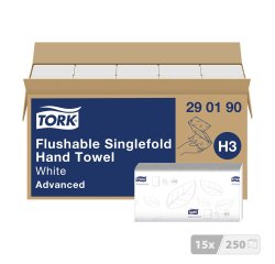 Essuie-mains pliage enchevêtré Tork H3 Advanced délitable- Carton de 3750