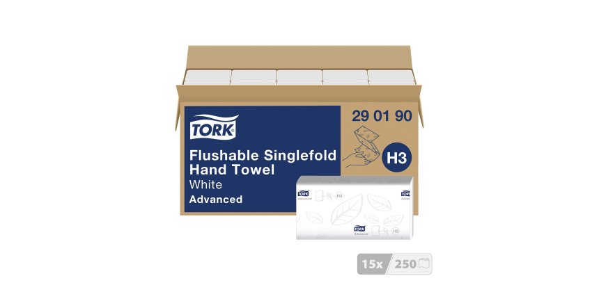 Essuie-mains pliage enchevêtré Tork H3 Advanced délitable- Carton de 3750