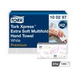 Secamanos plegado entredoblado Tork Premium Extra suave - caja de 2100
