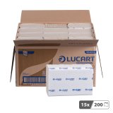 Papier essuie-mains pliage enchevêtré Lucart EcoNatural Z20 – Carton de 3000