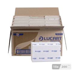 Papier essuie-mains pliage enchevêtré Lucart EcoNatural Z20 – Carton de 3000