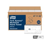 Essuie-mains pliage enchevêtré Tork H2 Advanced - Carton 3800