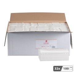 Essuie-mains Bruneau extra larges pliage enchevêtré - Colis de 3200