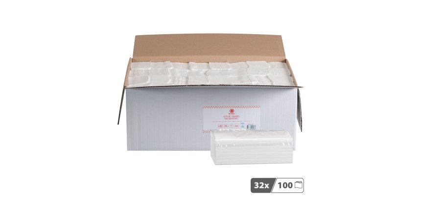Essuie-mains Bruneau extra larges pliage enchevêtré - Colis de 3200