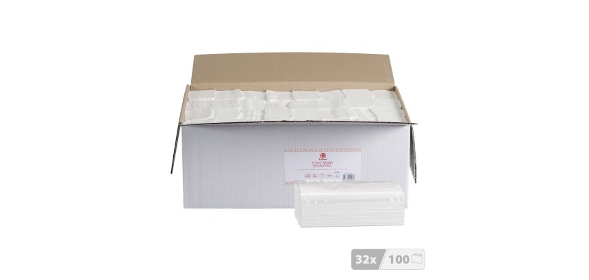 Essuie-mains Bruneau extra larges pliage enchevêtré - Colis de 3200