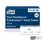 Tork H5 PeakServe Continuous Hand Towels White 1 Ply 100585 Pack of 12