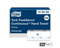 Essuie-mains pliage enchevêtré Tork H5 PeakServe® Continus™ blancs Universal - colis de 4920