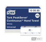 Essuie-mains pliage enchevêtré Tork H5 PeakServe® Continus™ blancs Universal - colis de 4920