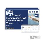 Essuie-mains pliés Tork H2 compressés Tork Xpress doux Premium - Sachet de 2700